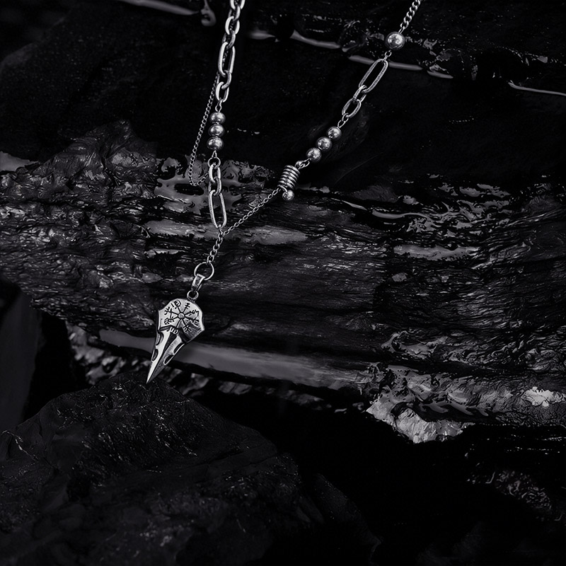 Raven Skull Necklace