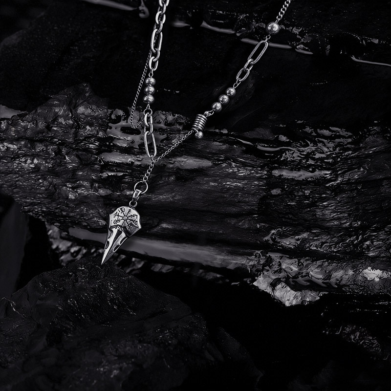 Raven Skull Necklace