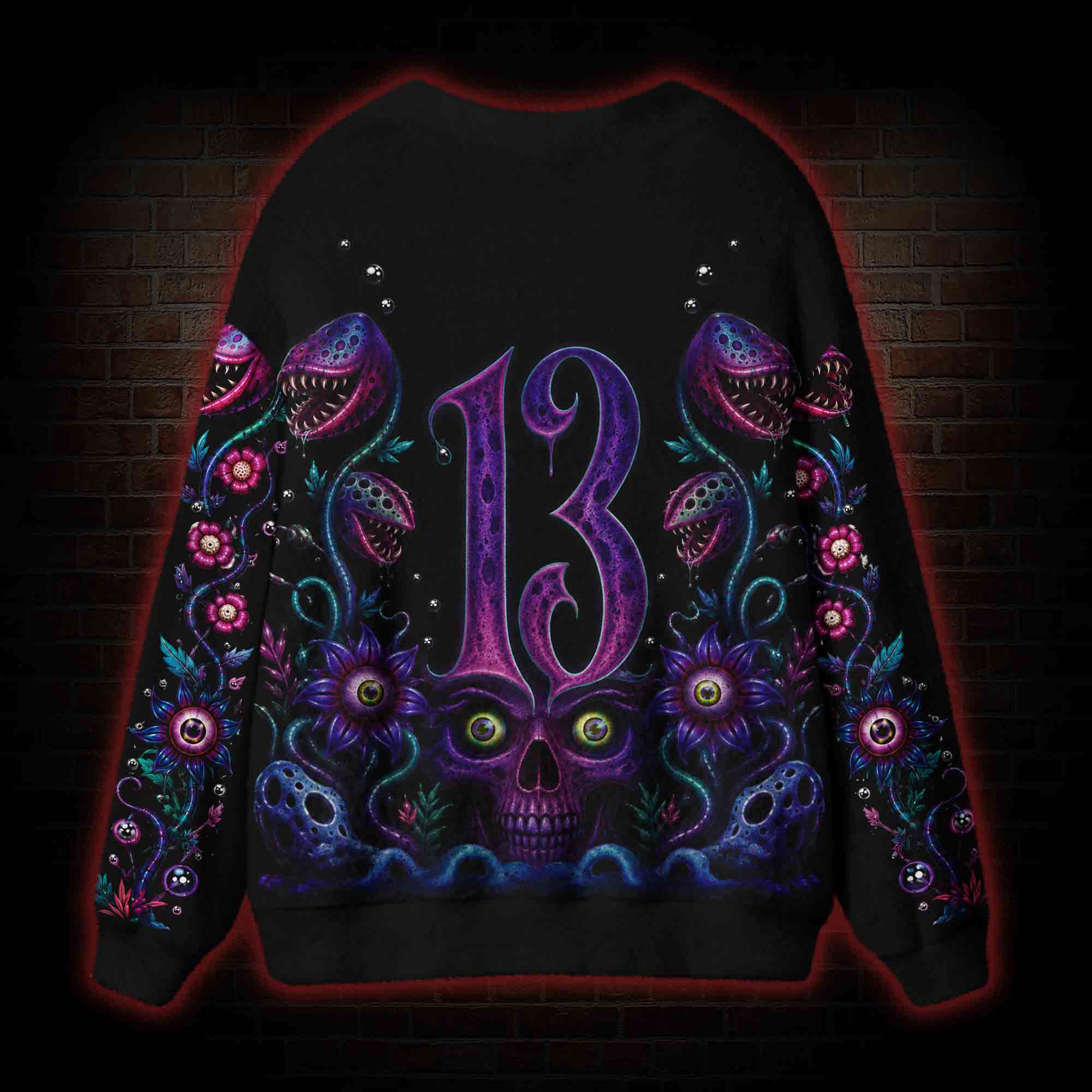 Carnivorous Garden Cardigan Sweater