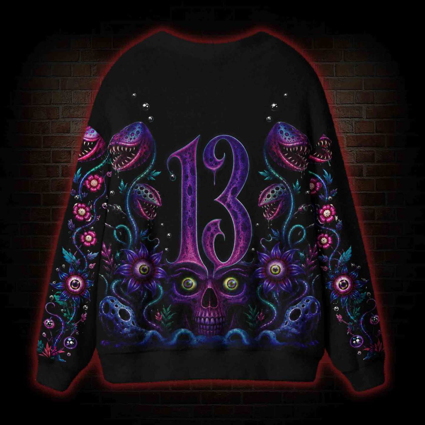Carnivorous Garden Cardigan Sweater