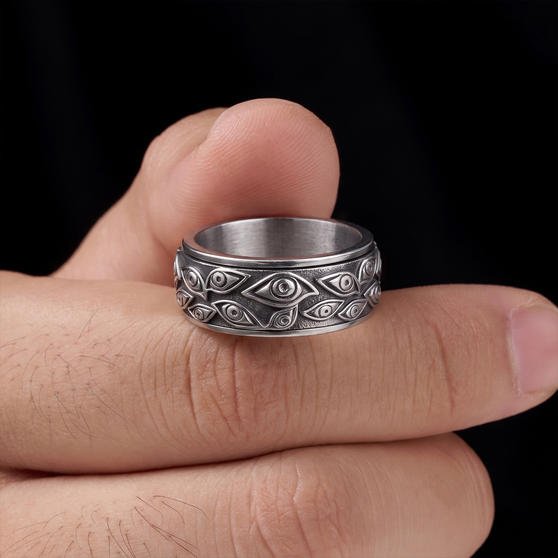Evil Eye Spinner Ring
