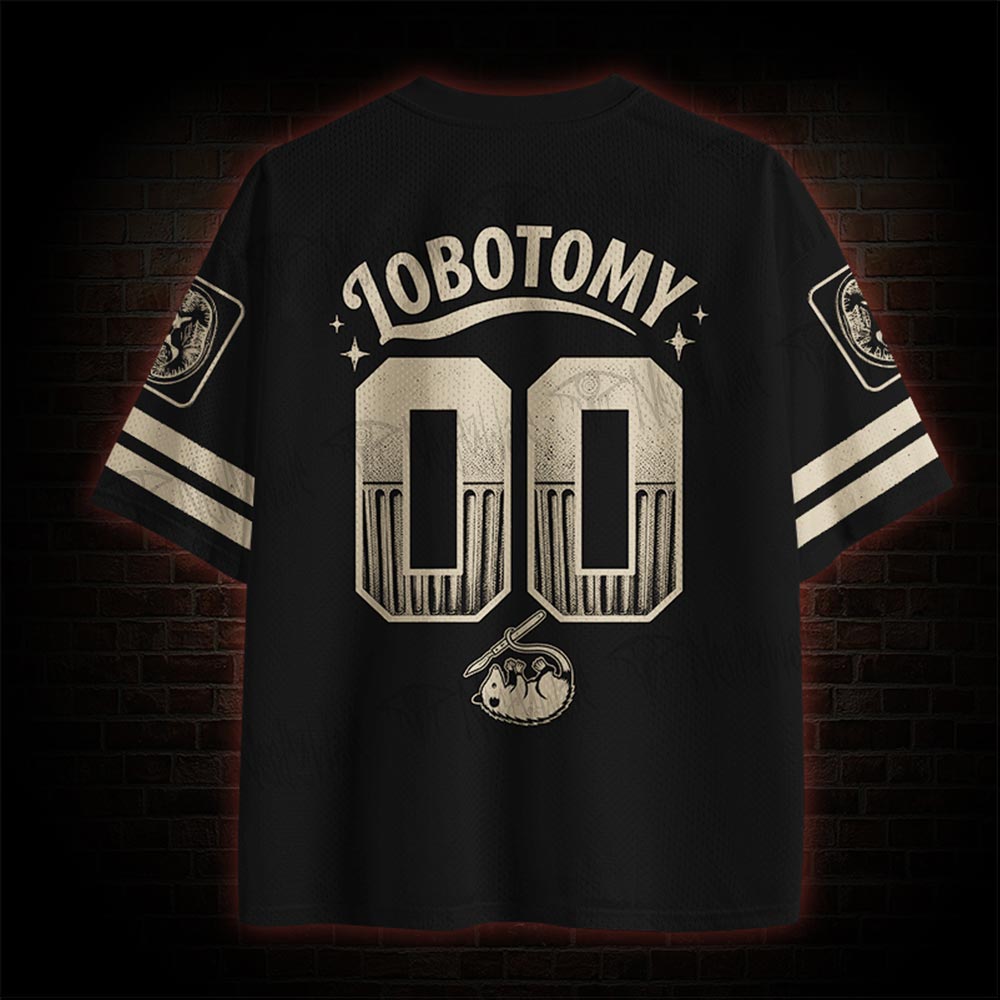 live laugh lobotomy meme Mesh Jersey