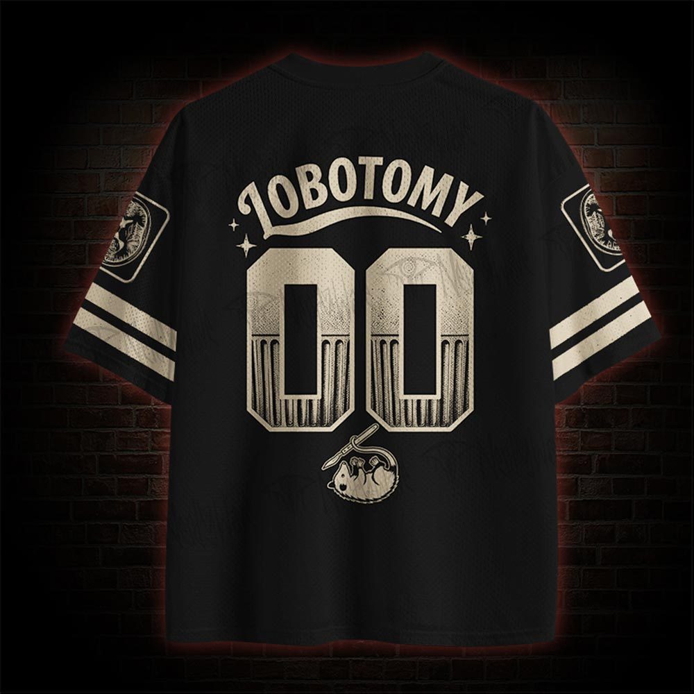 live laugh lobotomy meme Mesh Jersey