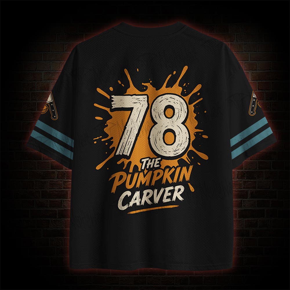 pumpkin carving Mesh Jersey