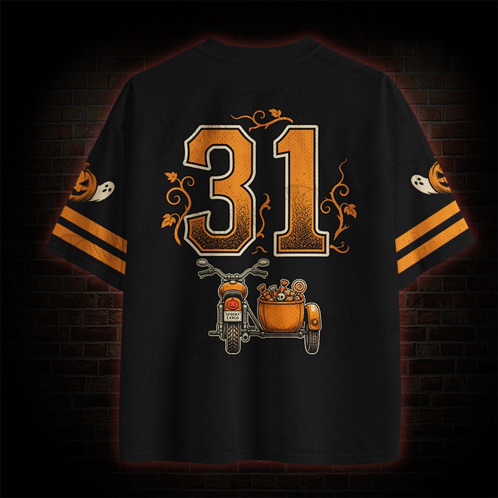 Pumpkin Ghost Rider Mesh Jersey