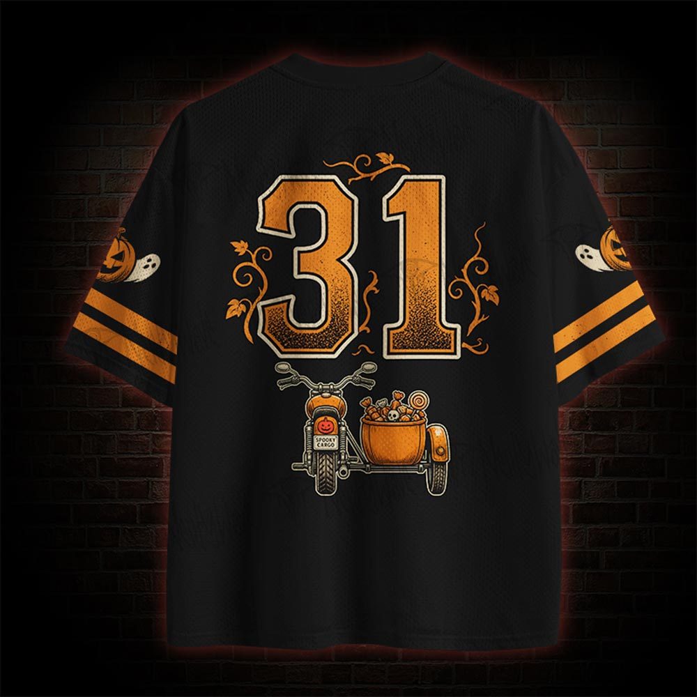 Pumpkin Ghost Rider Mesh Jersey