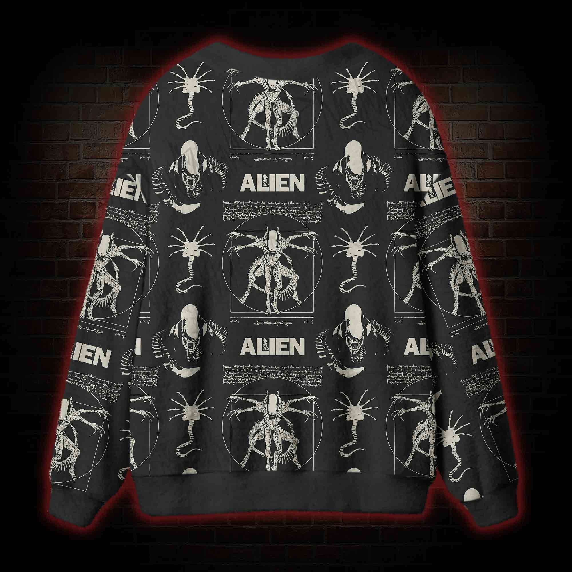 Alien Vintage Cardigan Sweater