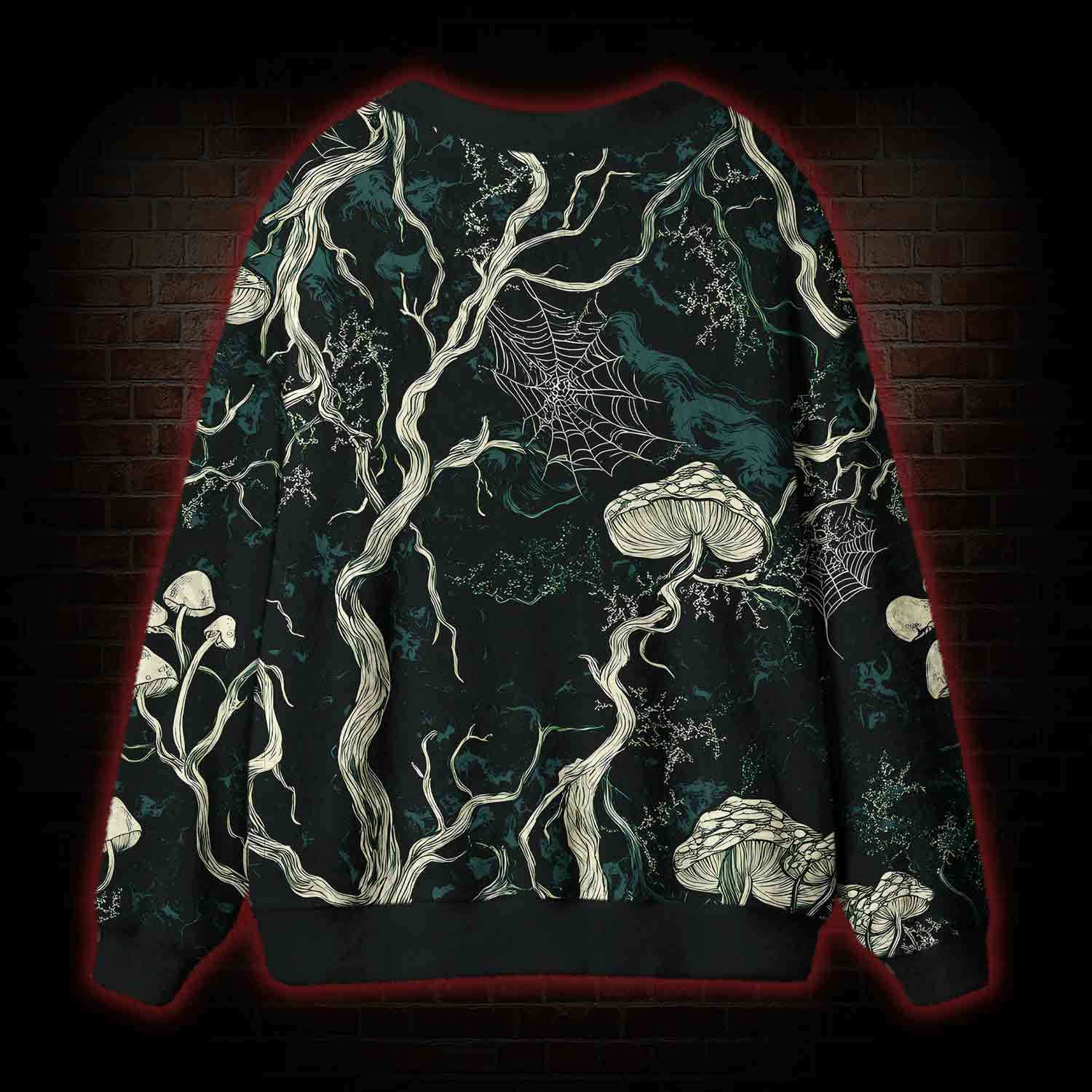 Mysterious Dark Forest Cardigan Sweater