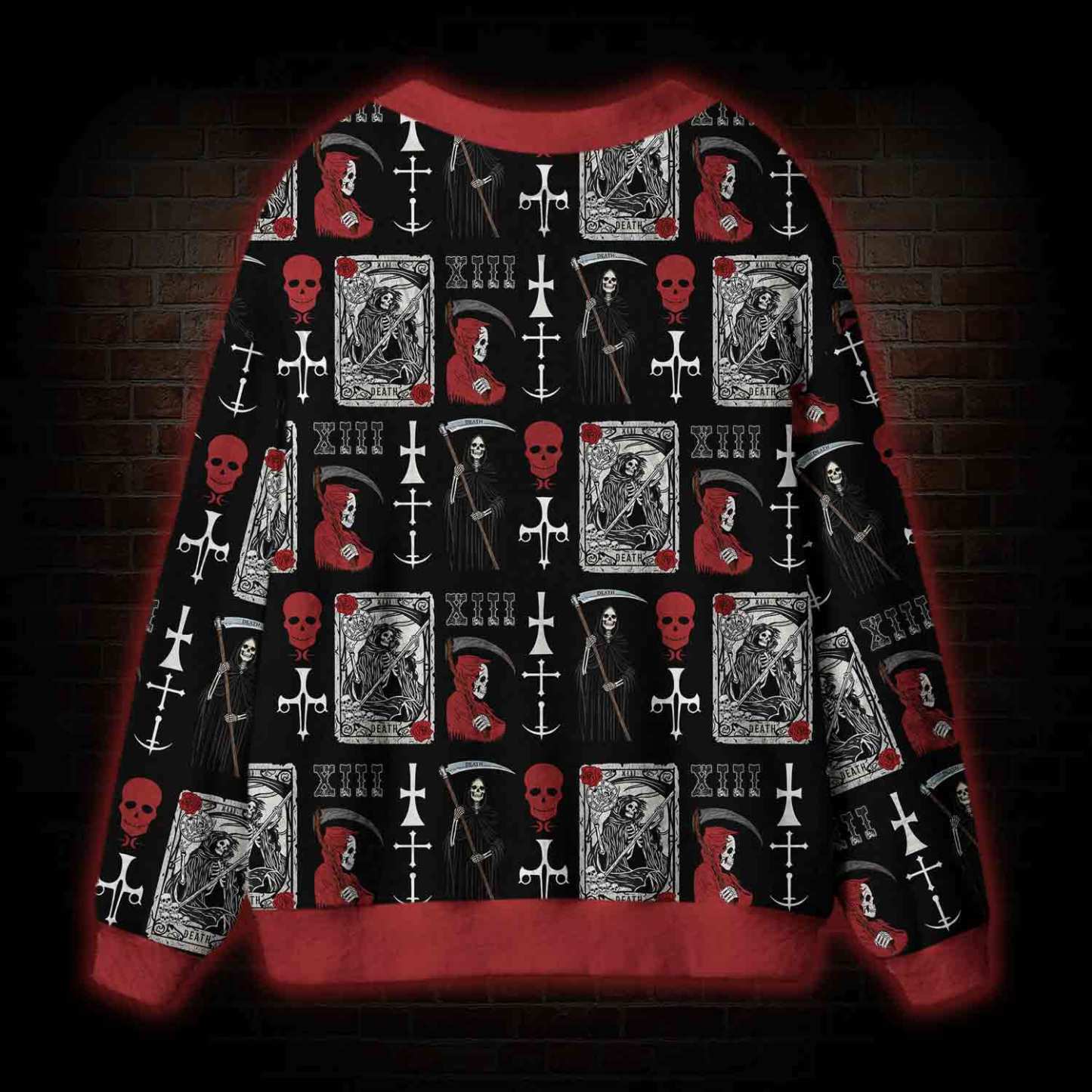Death Tarot Card Cardigan Sweater