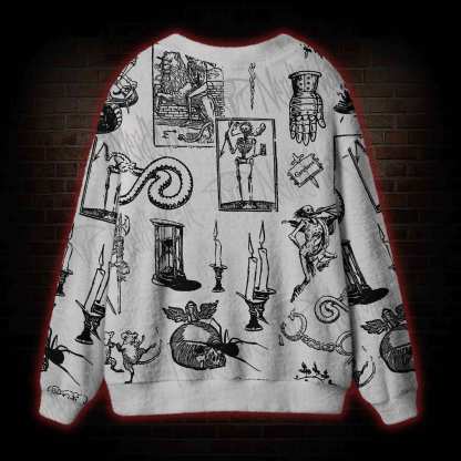 Weird Middle Ages Cardigan Sweater
