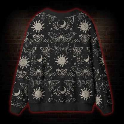 Occult Moth Cardigan Sweater