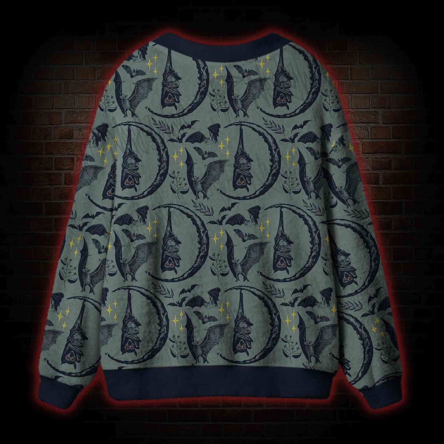 Hanging Bat Cardigan Sweater