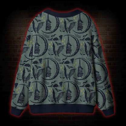Hanging Bat Cardigan Sweater
