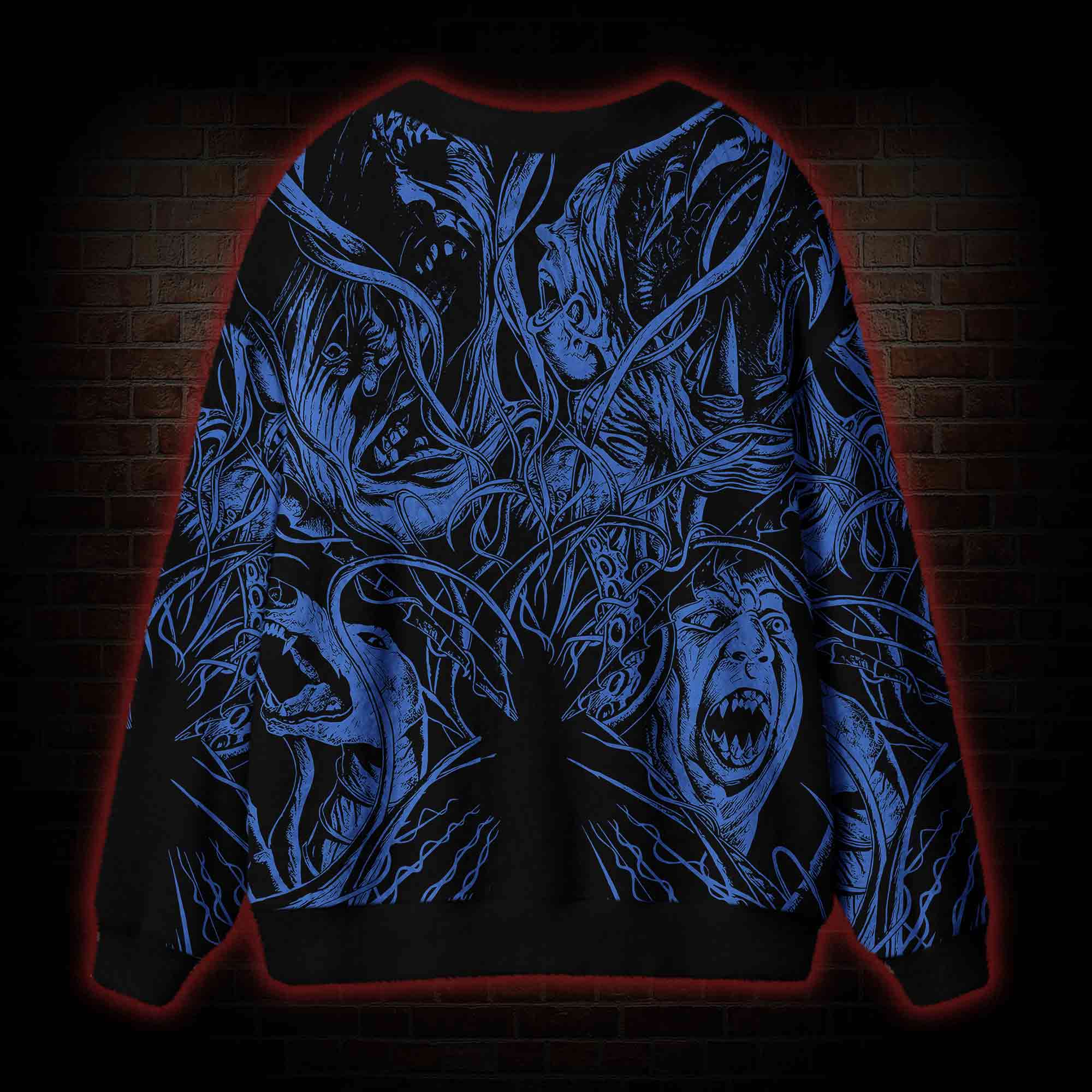 The Thing Horror Cardigan Sweater