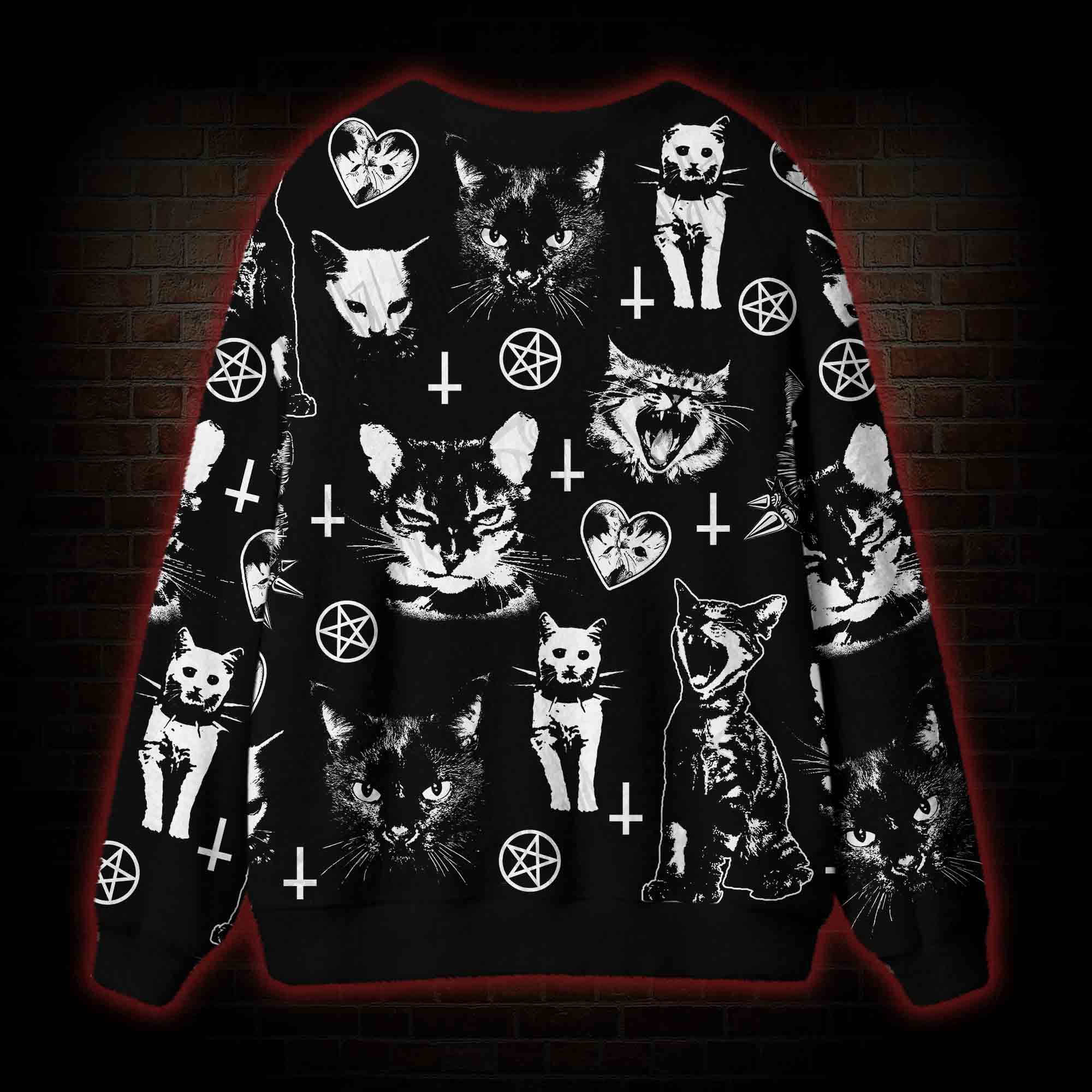 Cats Cardigan Sweater