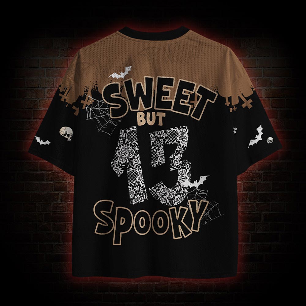 Sweet but Spooky Funny Mesh Jersey