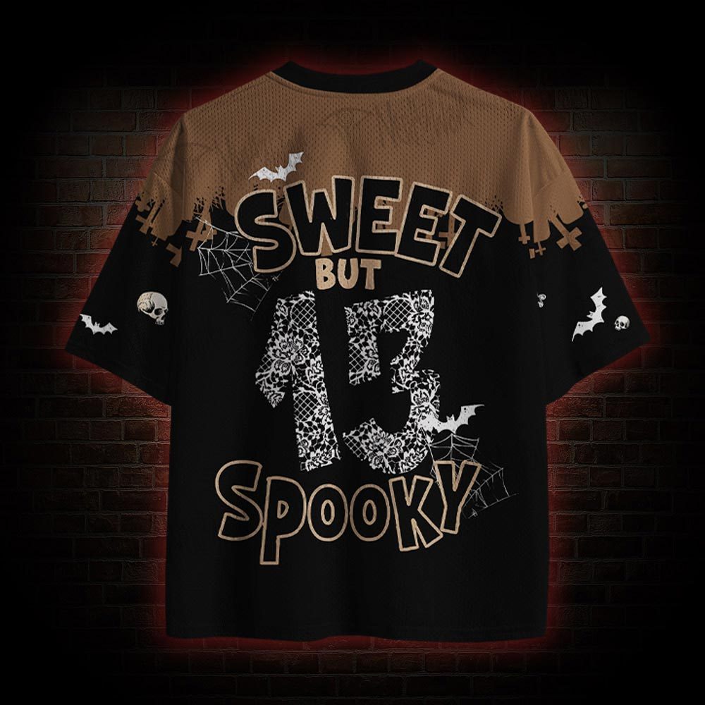 Sweet but Spooky Funny Mesh Jersey
