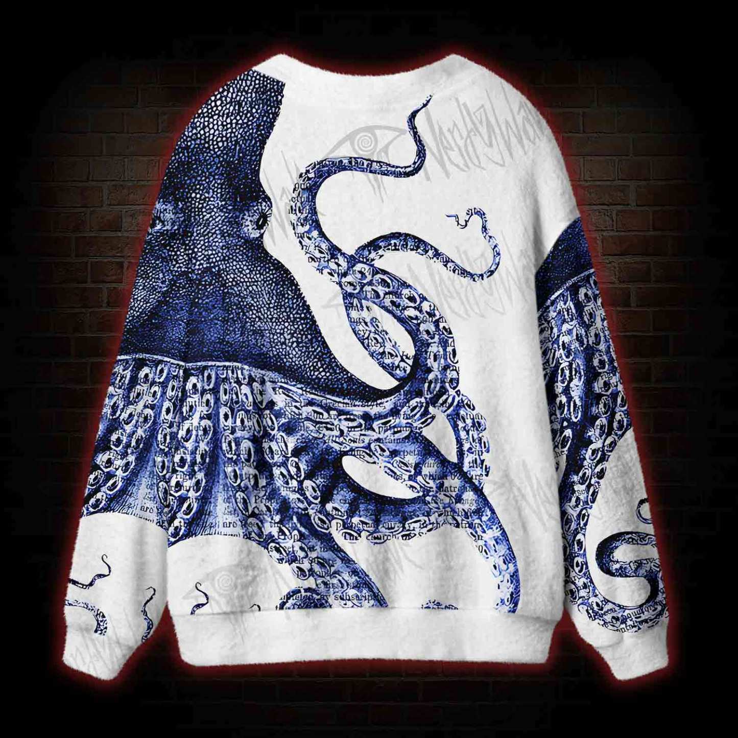 Blue Kraken Octopus Cardigan Sweater