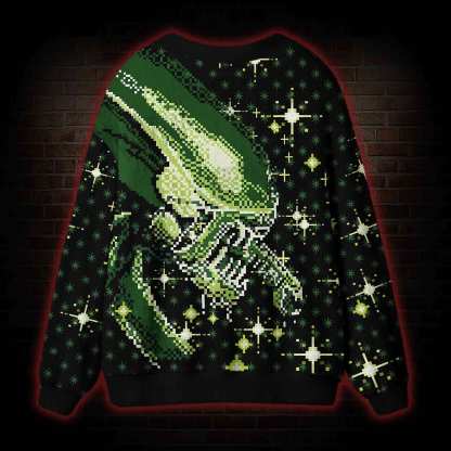 Alien in Space Cardigan Sweater