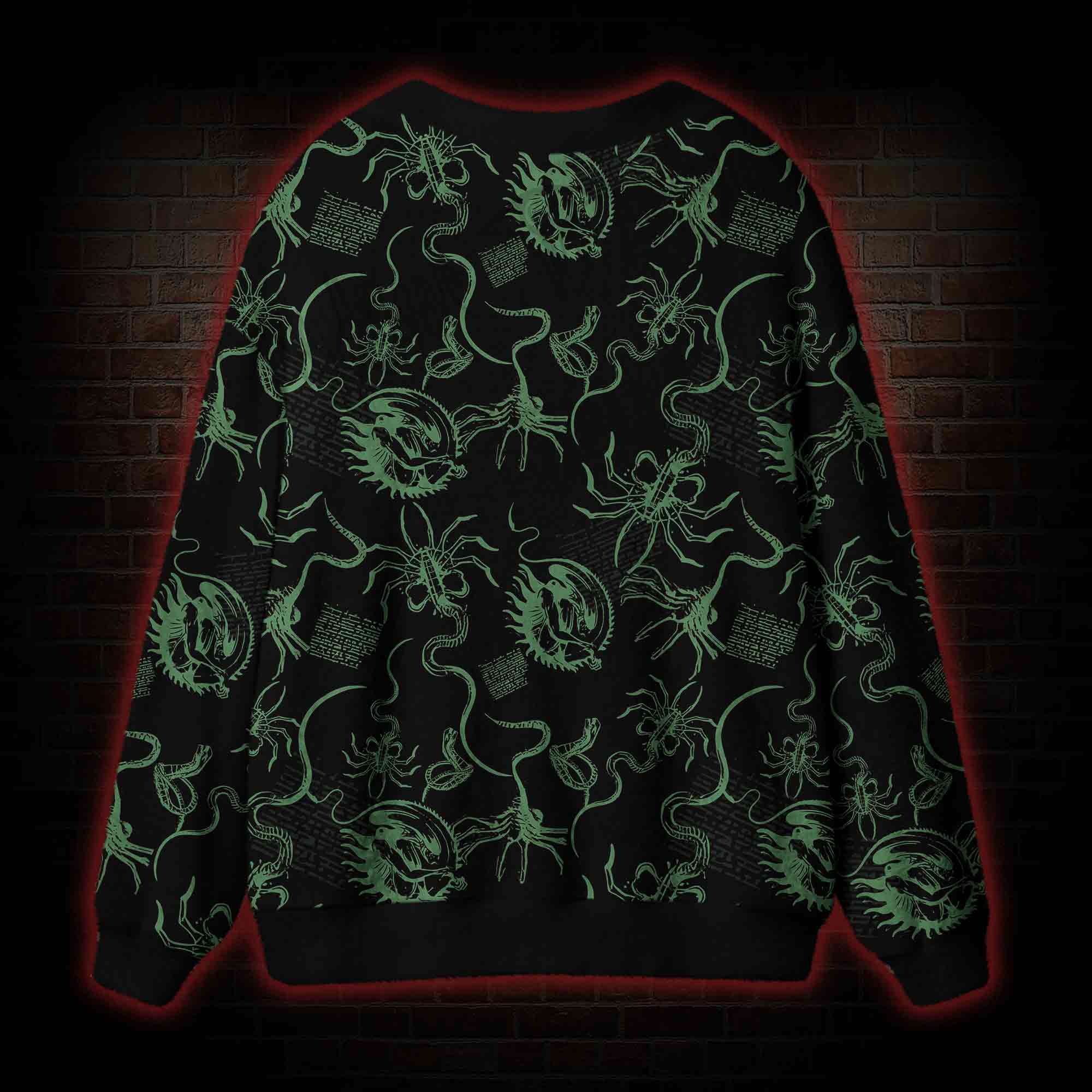 Alien Delivery Guy Cardigan Sweater