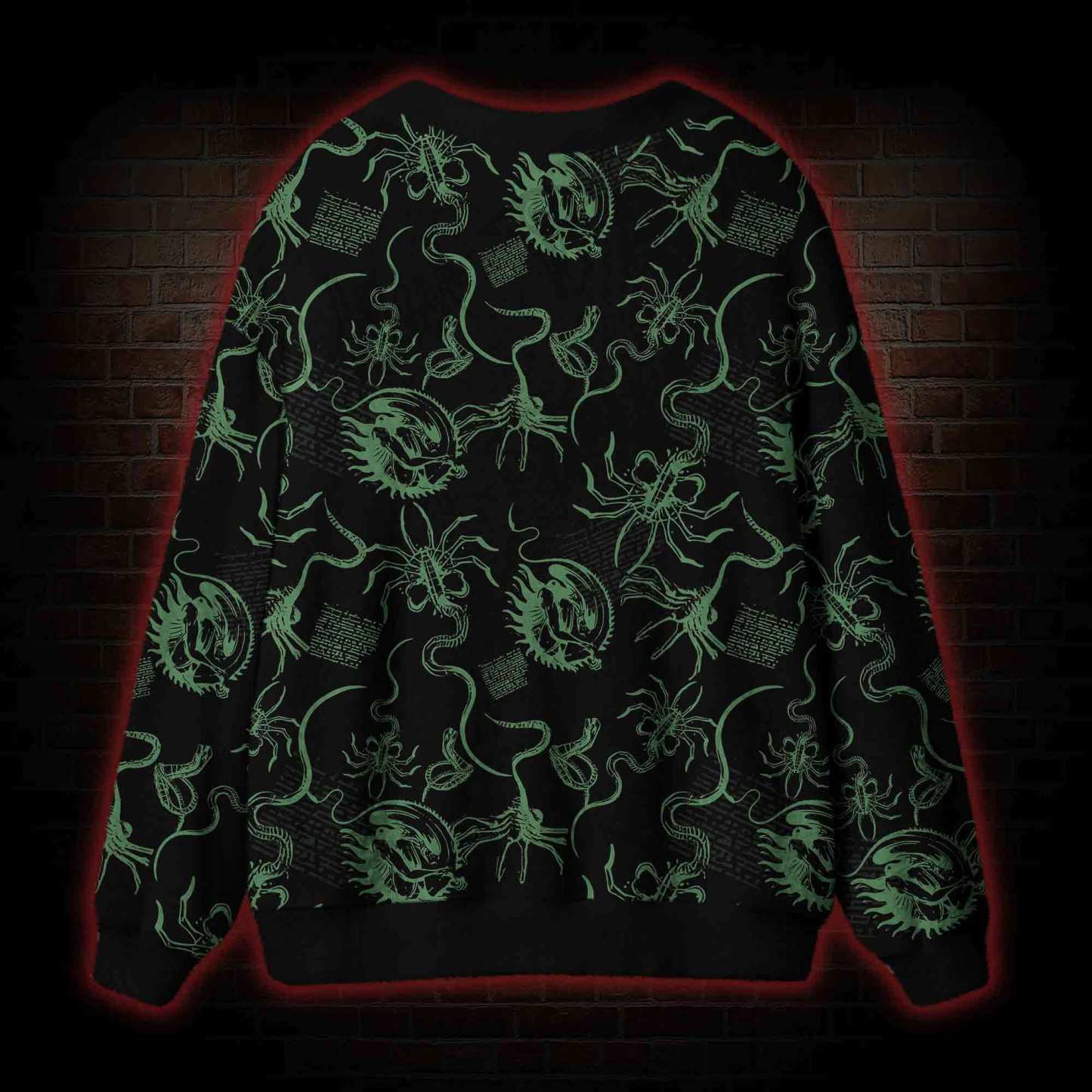 Alien Delivery Guy Cardigan Sweater