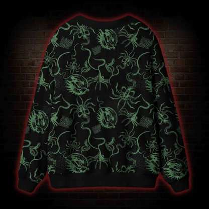 Alien Delivery Guy Cardigan Sweater