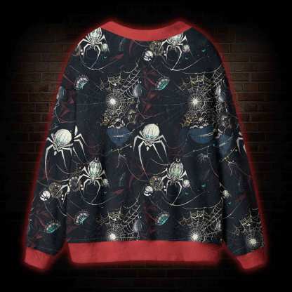 Shadowy Spiders Cardigan Sweater