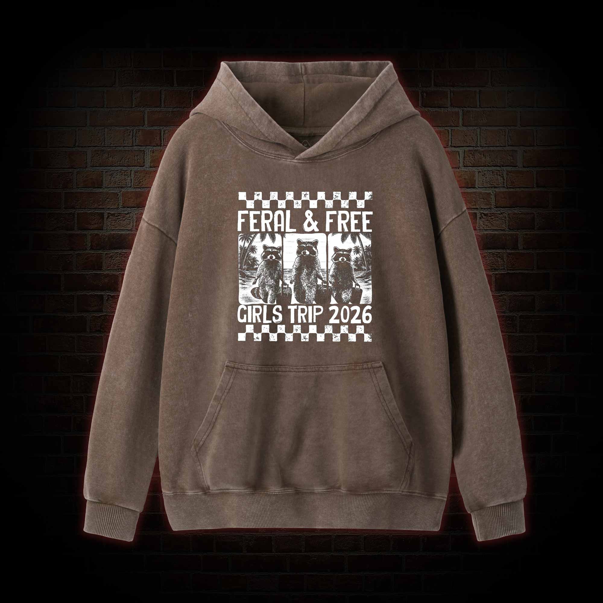 Feral & Free Washed Hoodie