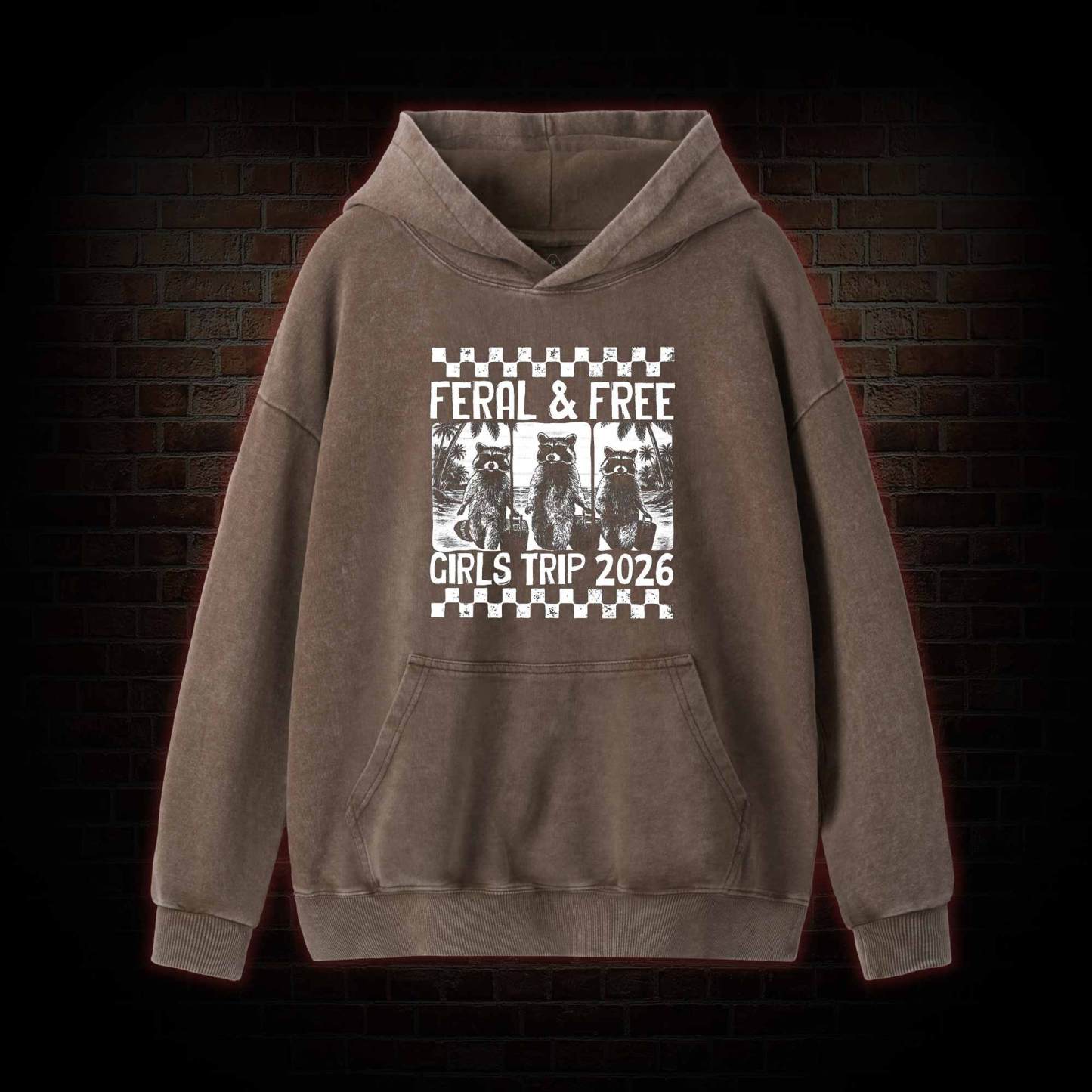 Feral & Free Washed Hoodie