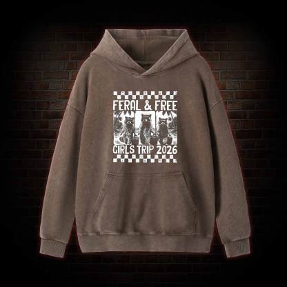 Feral & Free Washed Hoodie
