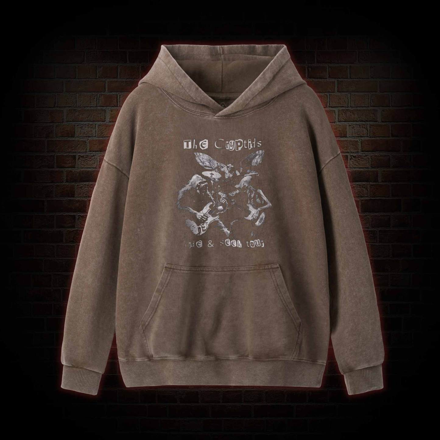 Cryptids Hide & Seek Tour Washed Hoodie