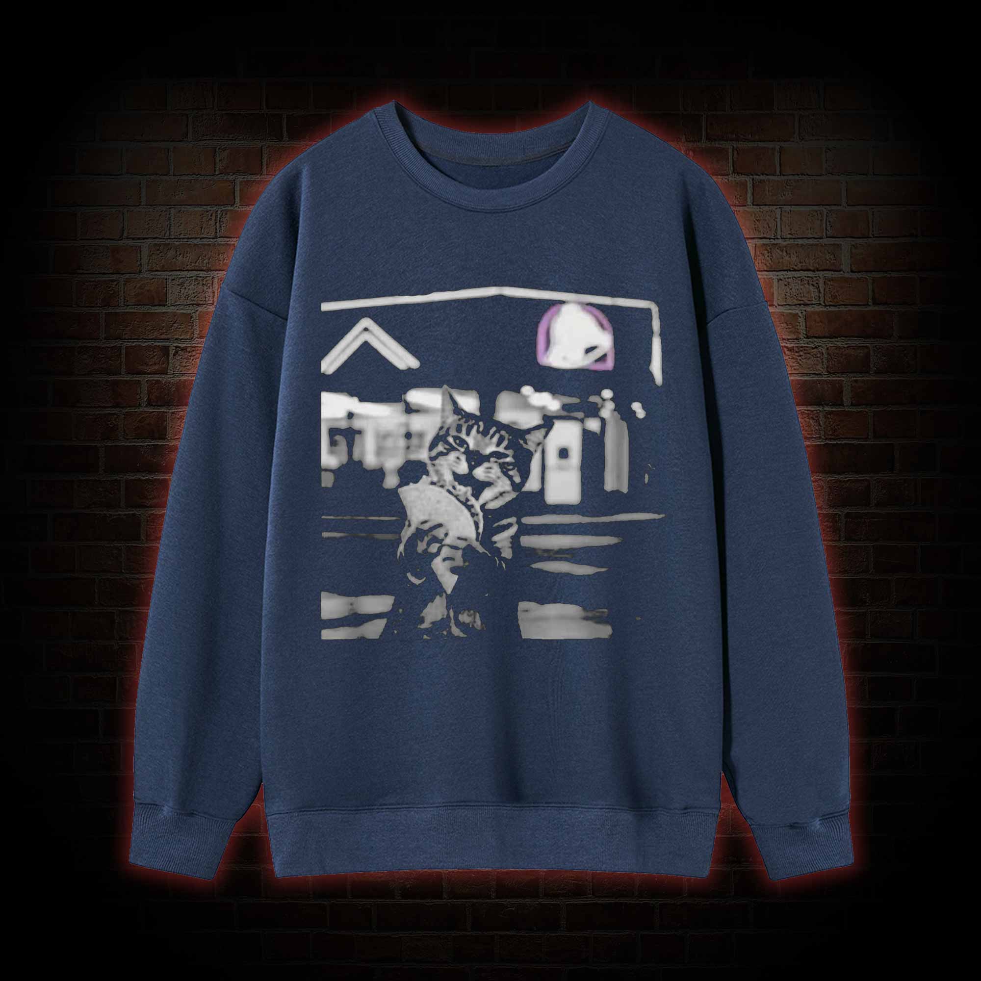 Funny Cat Eating Taco Sweatshirt