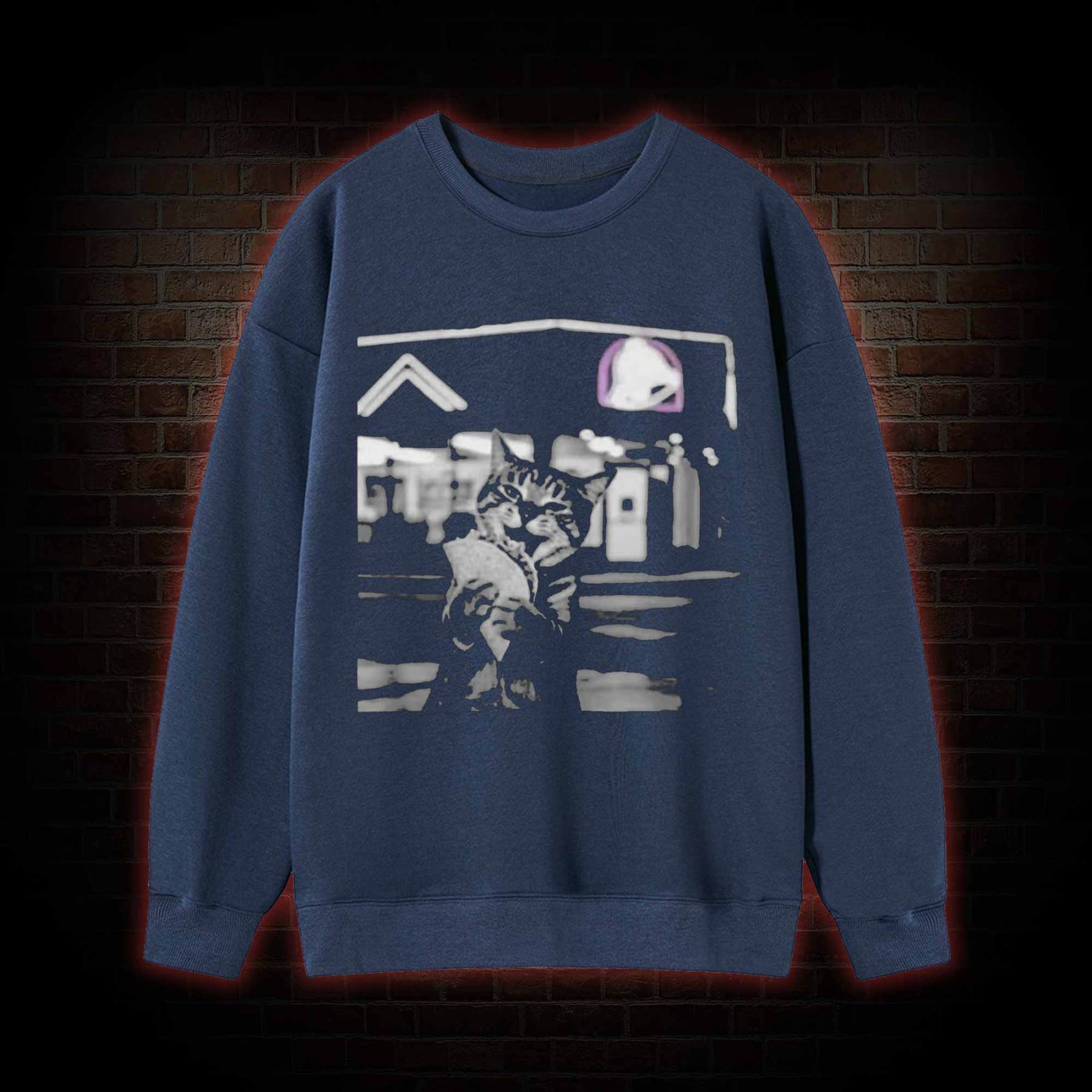 Funny Cat Eating Taco Sweatshirt