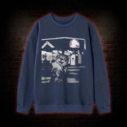 Funny Cat Eating Taco Sweatshirt