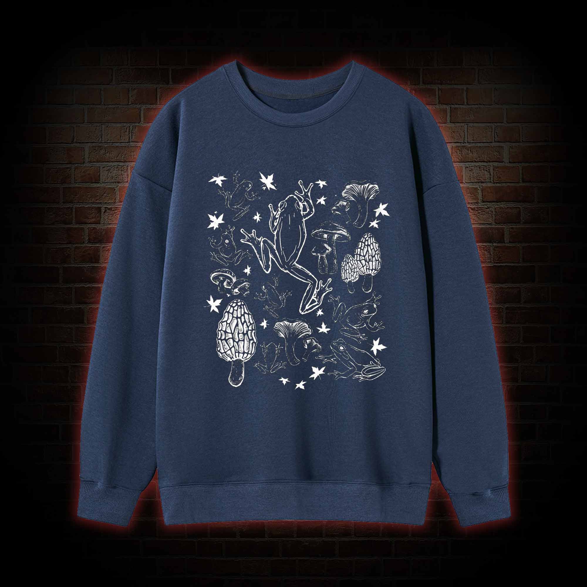 Frogs and Mushrooms Vintage Sweatshirt