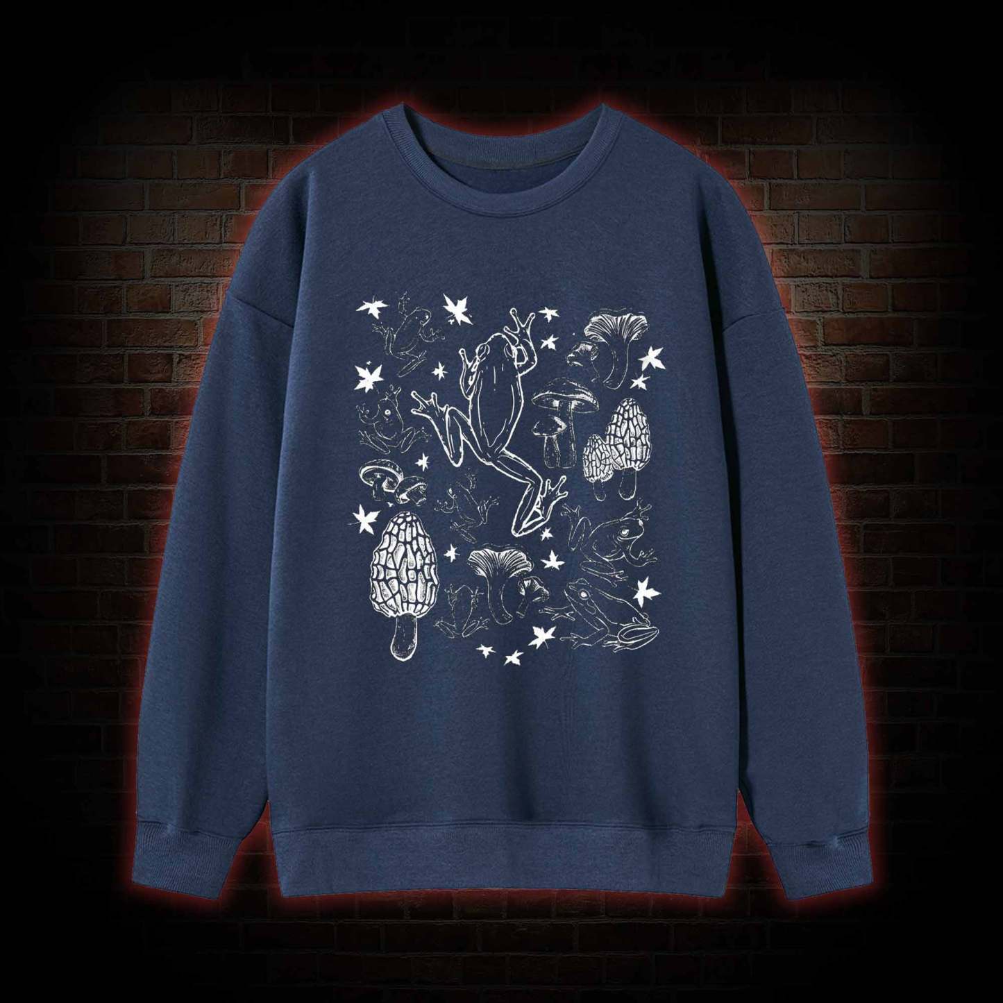 Frogs and Mushrooms Vintage Sweatshirt