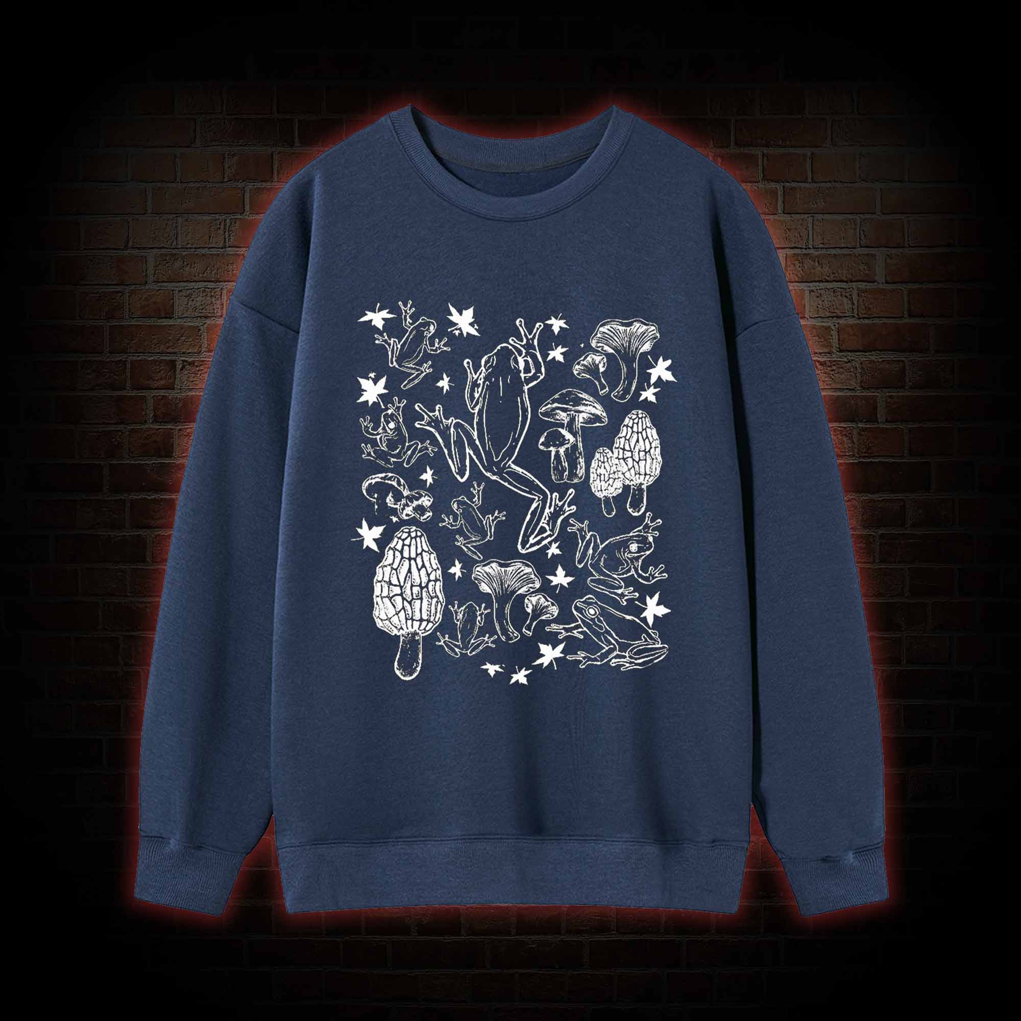 Frogs and Mushrooms Sweatshirt