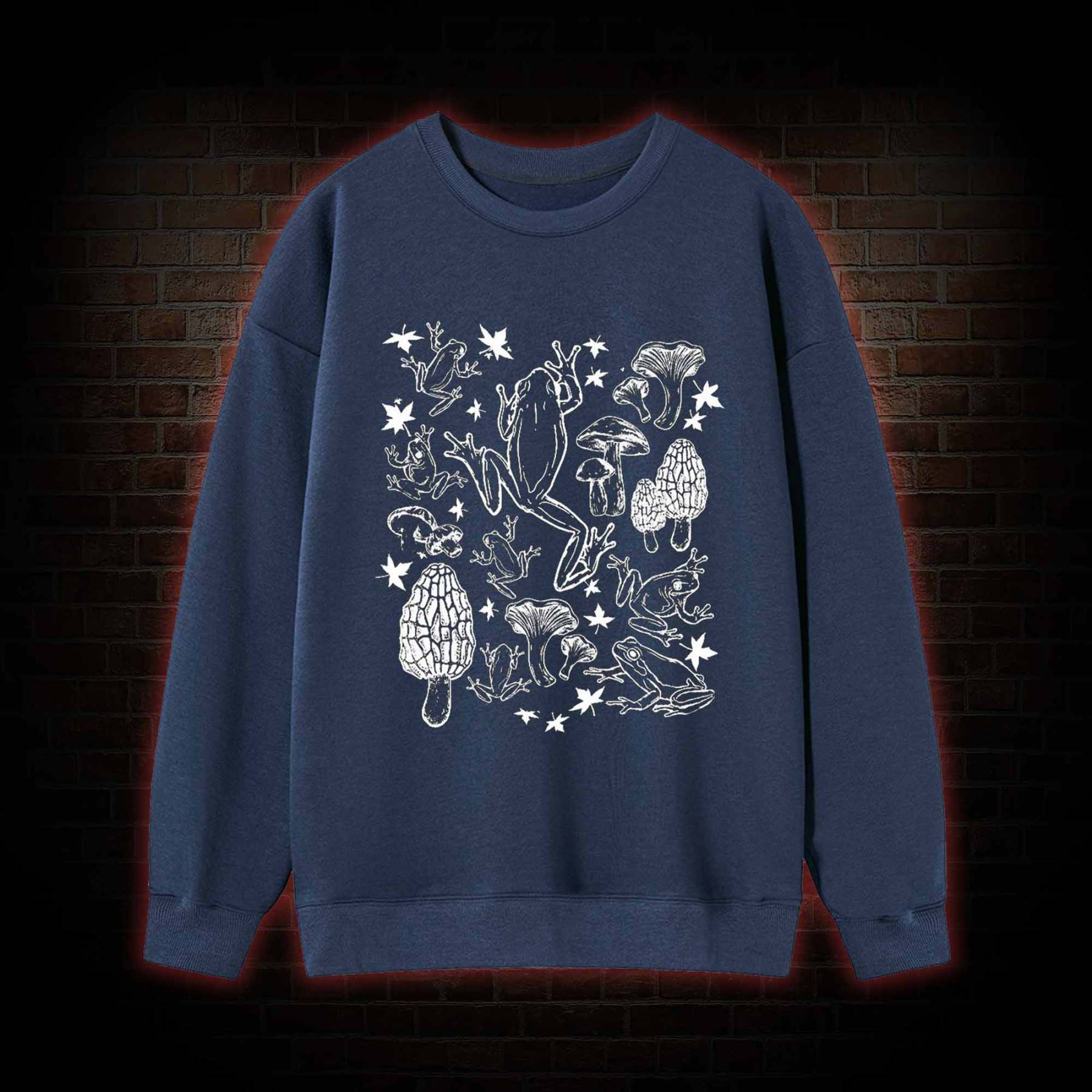 Frogs and Mushrooms Sweatshirt