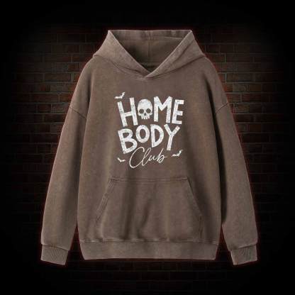 Goth Home Body Club Washed Hoodie