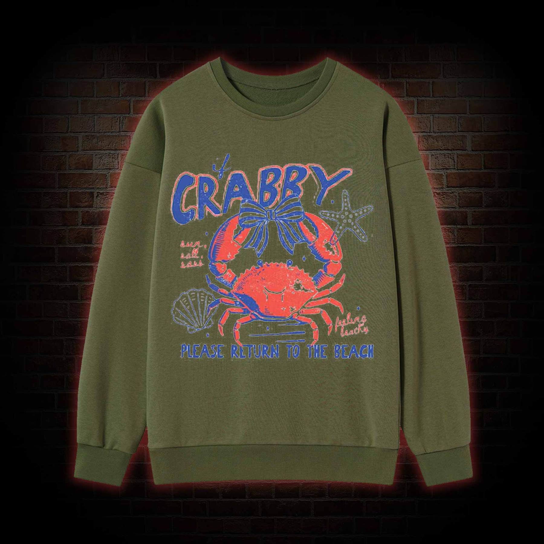 If Crabby Return to Beach Sweatshirt