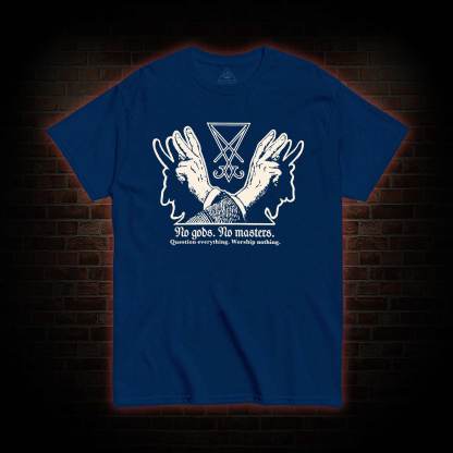No Gods No Masters Sigil of Lucifer T-shirt