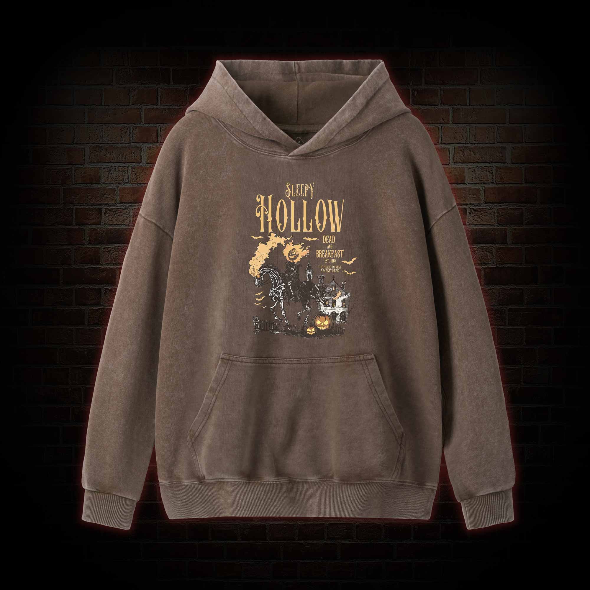 Comfort Colors Sleepy Hollow Halloween Washed Hoodie