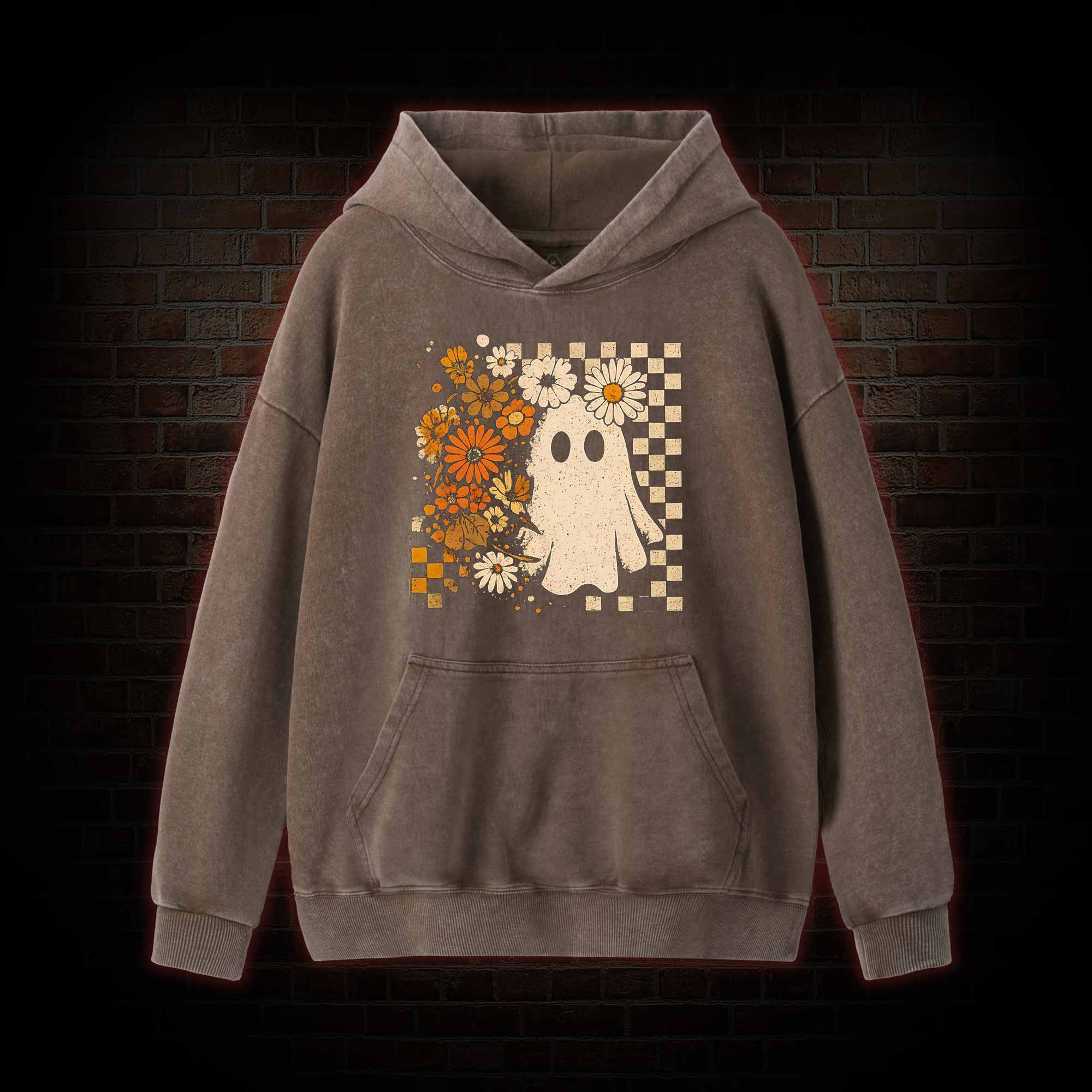 Groovy Ghost Washed Hoodie