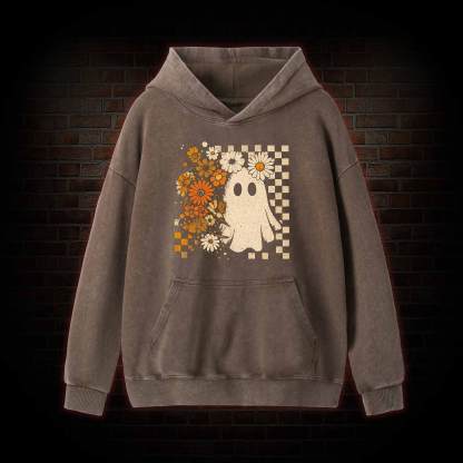 Groovy Ghost Washed Hoodie