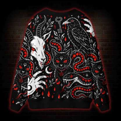 Baphomet Cardigan Sweater