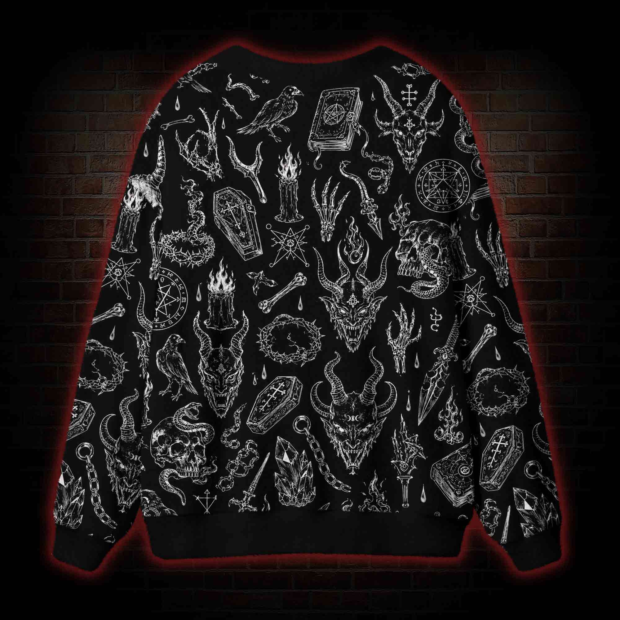Evil  Cardigan Sweater