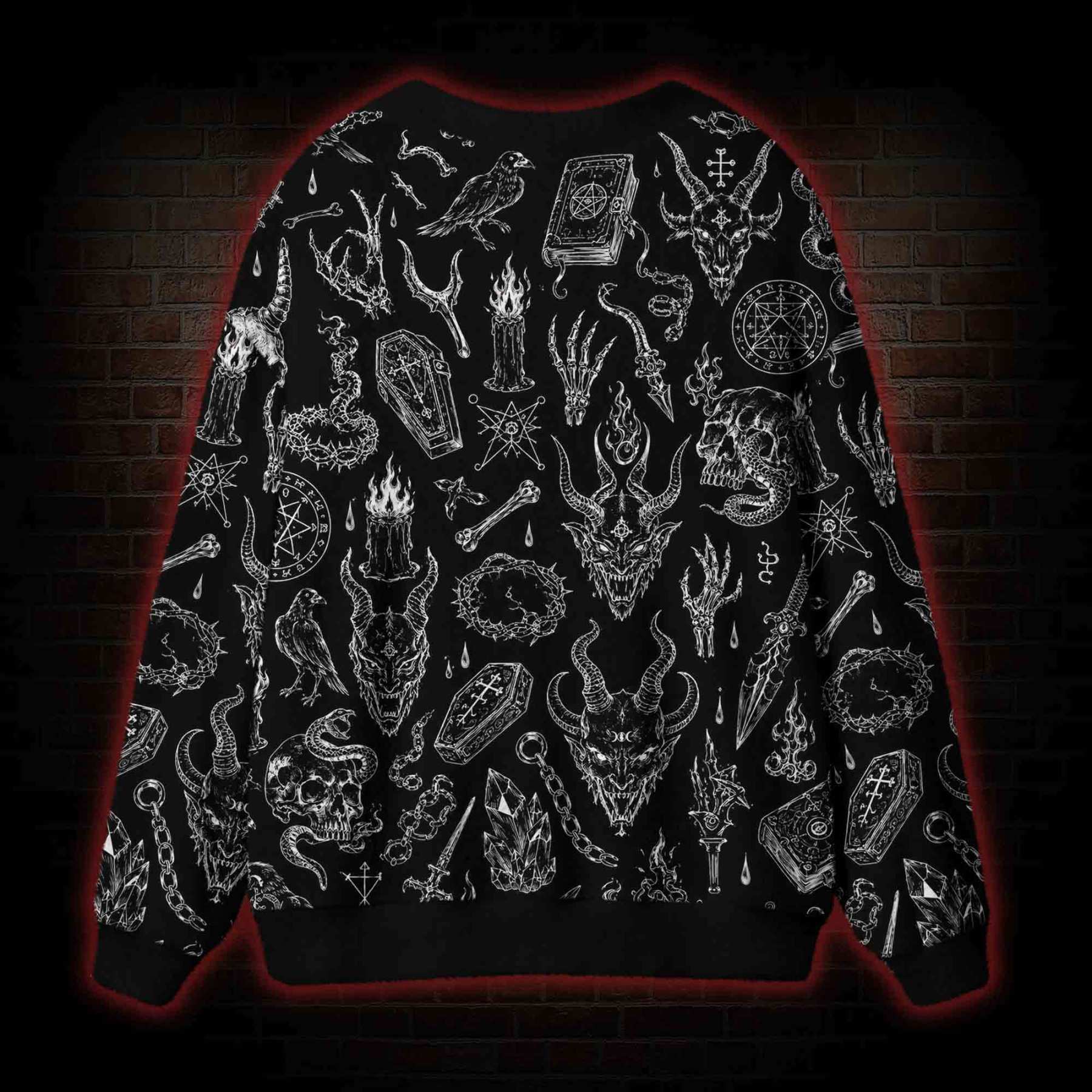Evil  Cardigan Sweater