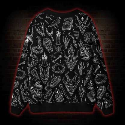 Evil  Cardigan Sweater