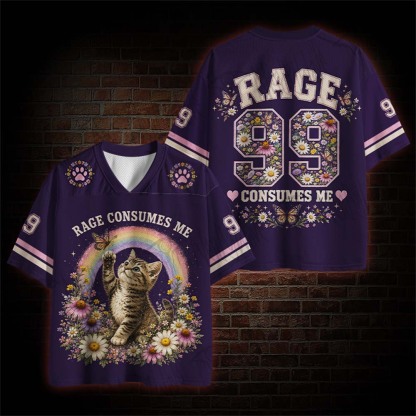 Rage Consumes Me Cat Mesh Jersey