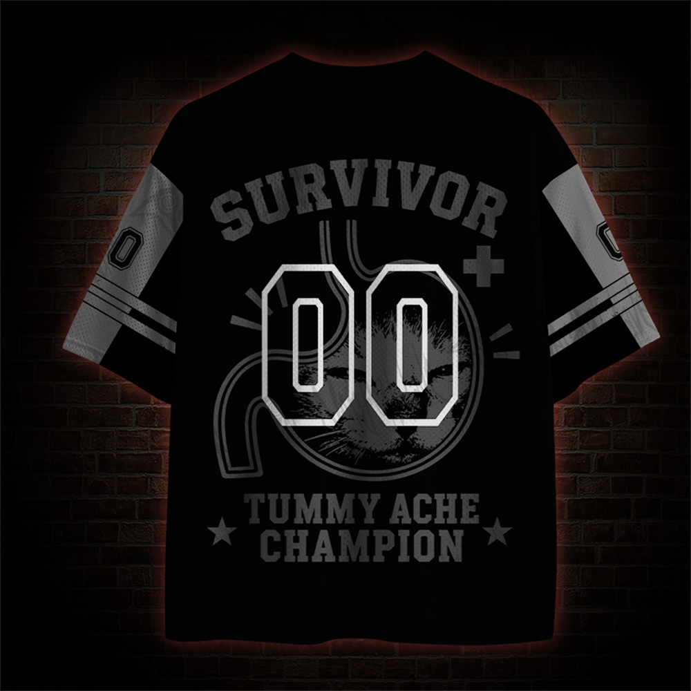 Tummy Ache Survivor Cat Mesh Jersey